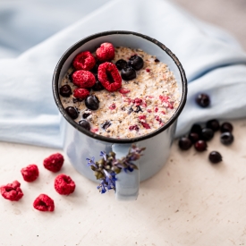 Haferbrei Himbeere & Blaubeere